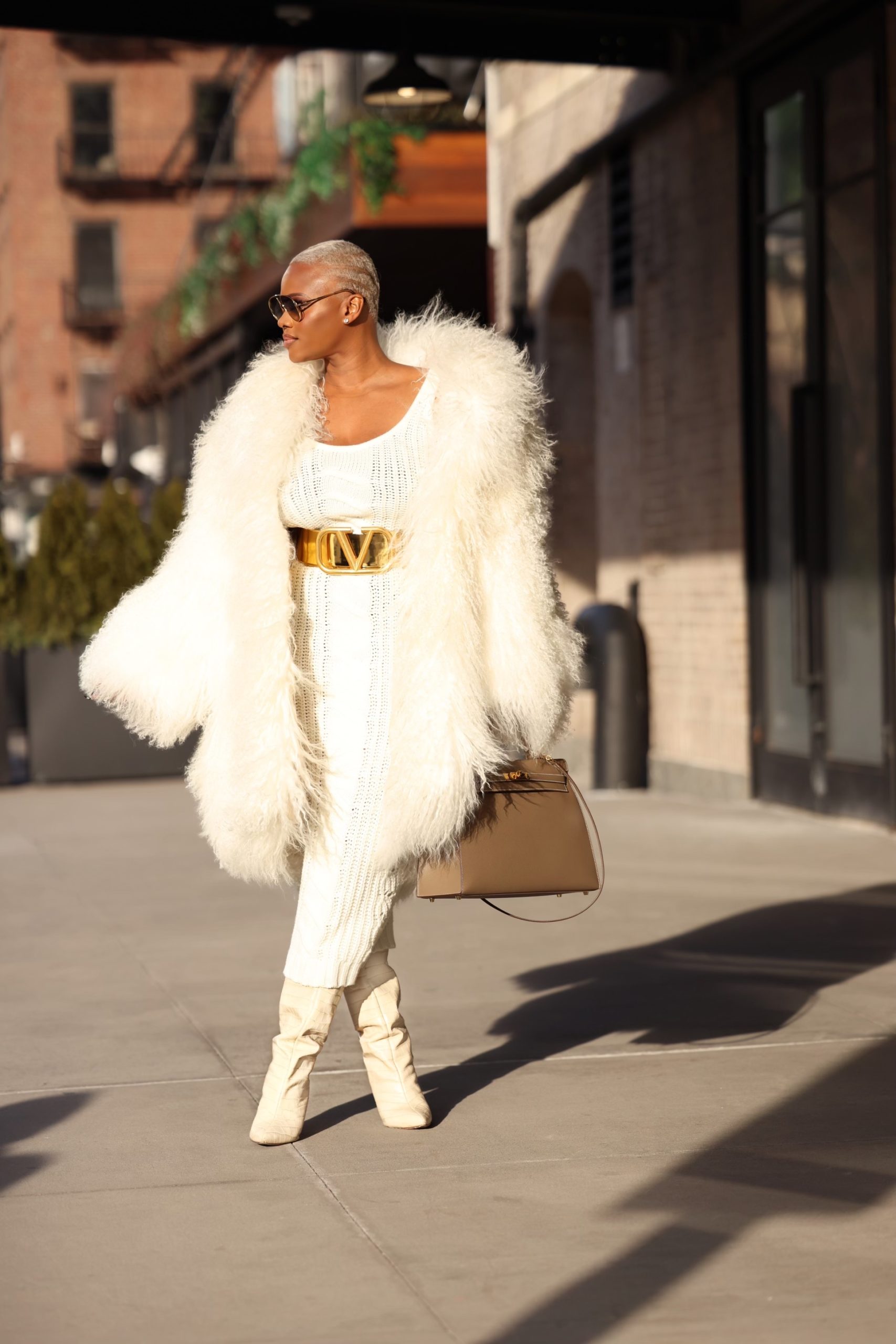 Claire's Life: Day 2 at NYFW Wearing a White Bec & Betty x Fashion