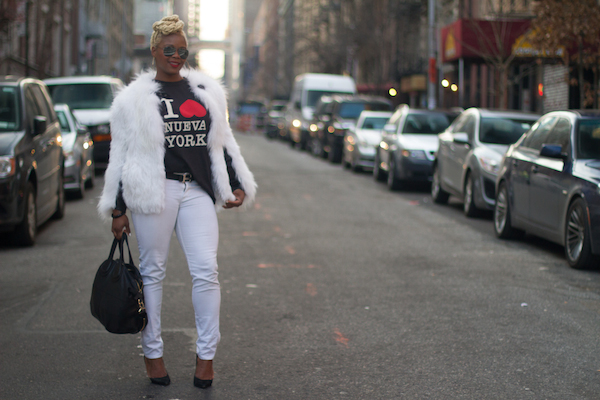 claire sulmers fashion bomb daily phillip lim i love nueva york tank hudson white jeans black jimmy choo ray ban aviators hotel particulier intermix fur000