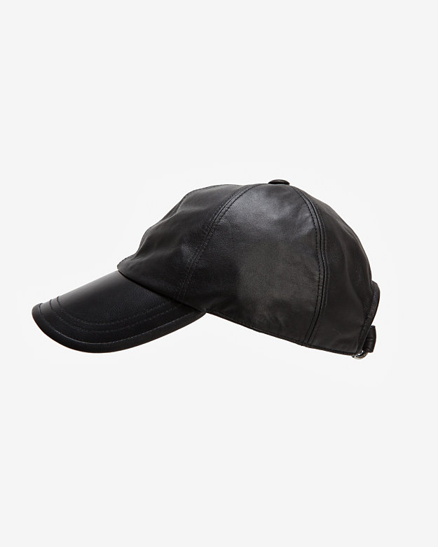 leather baseball cap