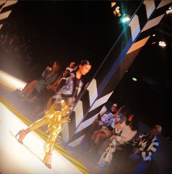 claire sulmers just cavalli show milan
