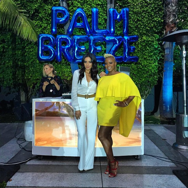 claire sulmers fashion bomb daily The Palm Breeze Launch Party with Shay Mitchell of Pretty Little Liars