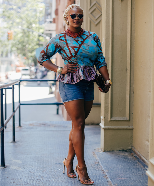 8989  2 claire sulmers Meeting with South African Designer David Tlale Wearing Ife's Closet, Topshop, and Dior Pantos Sunglasses