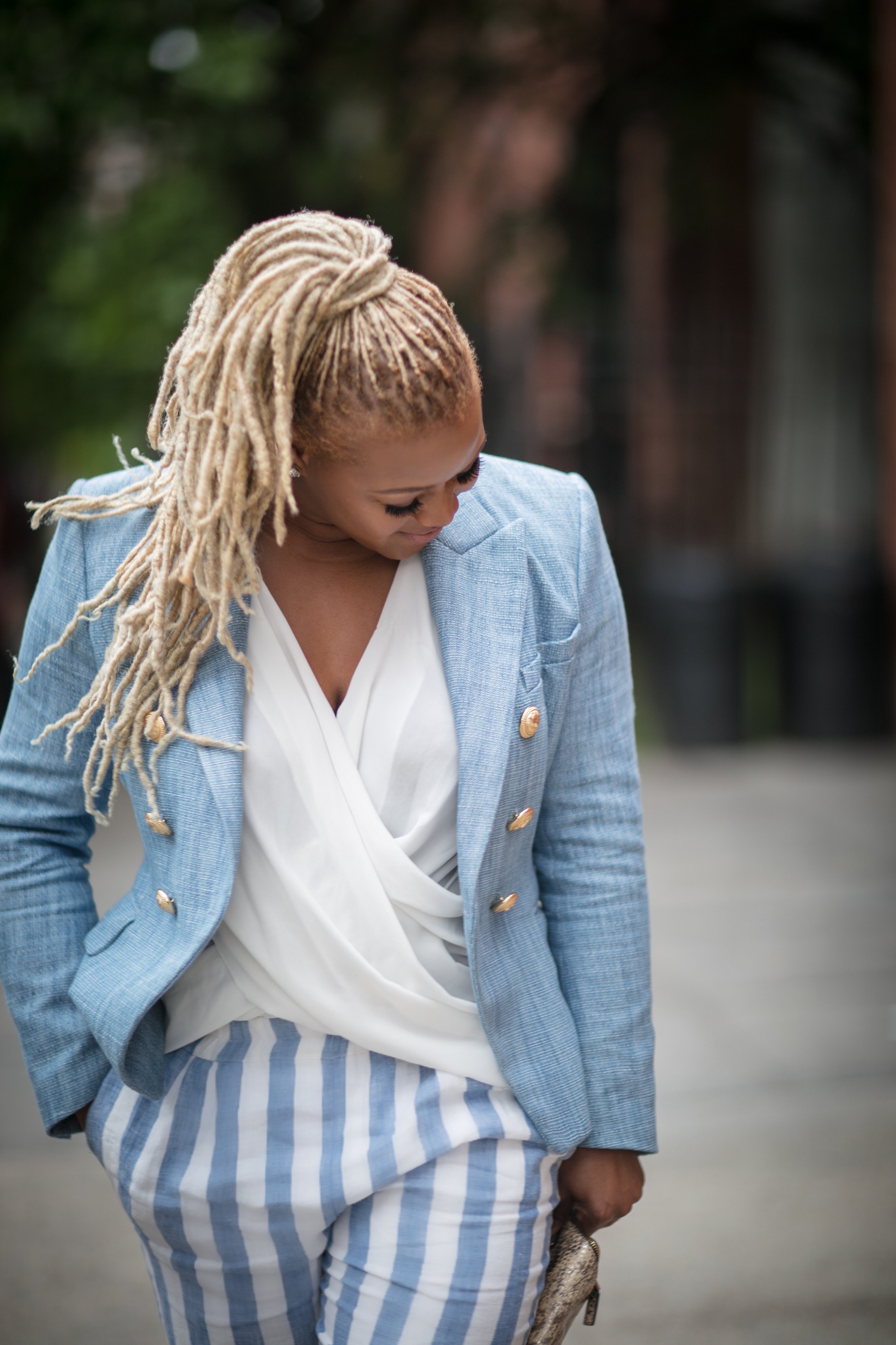 2-tapping-back-in-to-why-it-all-started-wearing-a-balmain-blazer-striped-j-crew-pants-and-givenchy-sandals-claire-sulmers-fashion-bomb-daily-blogger-best