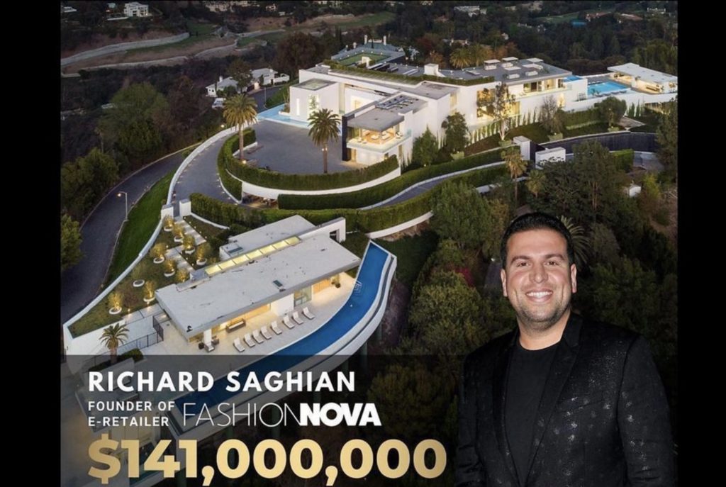 Fashion Nova Owner Richard Saghian recently splurged on a 141 Million