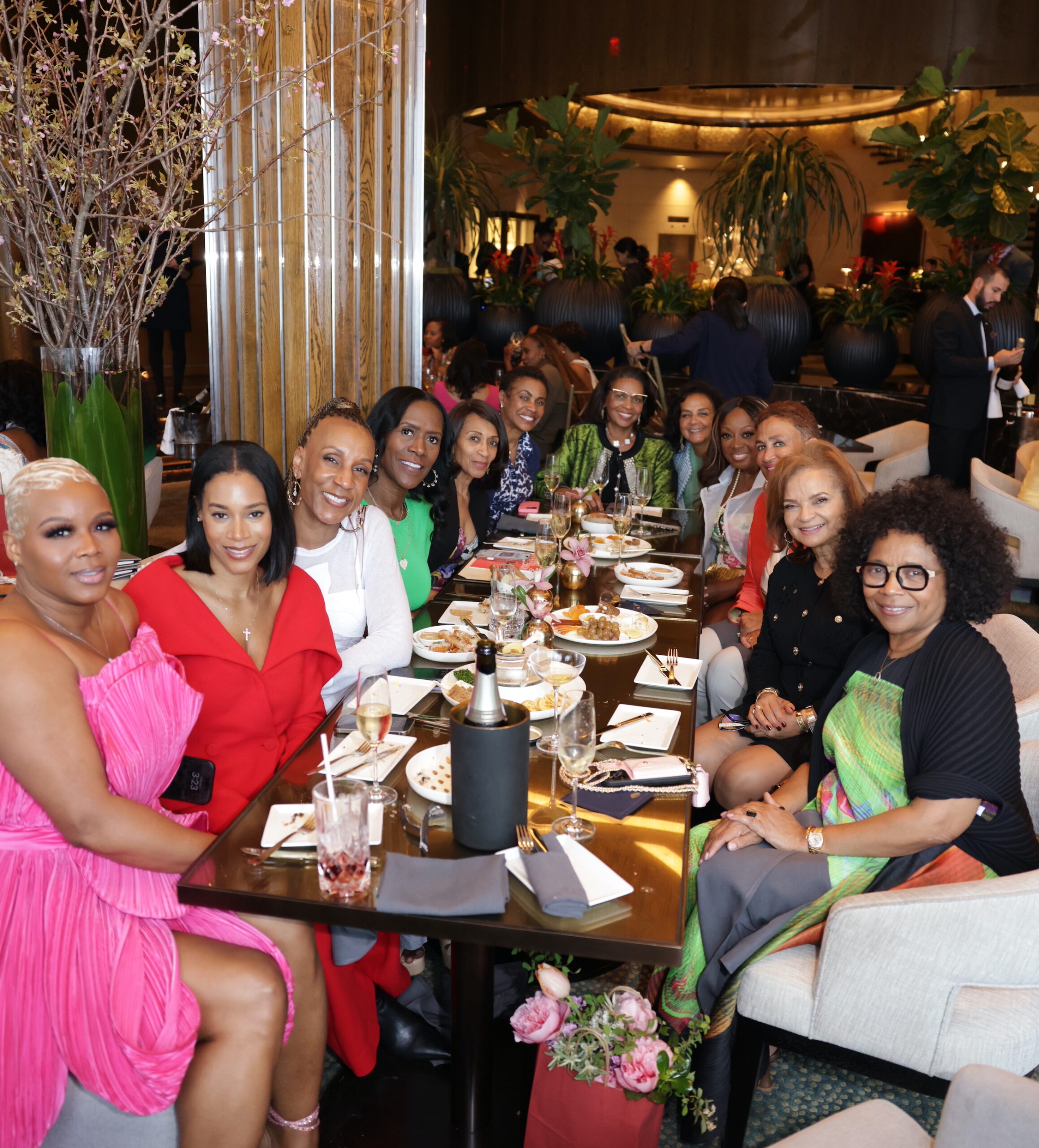 Claire’s Life: Attending the 2025 Studio Museum in Harlem Luncheon in a Pink Floral Atelier Ndigo Mini Dress
