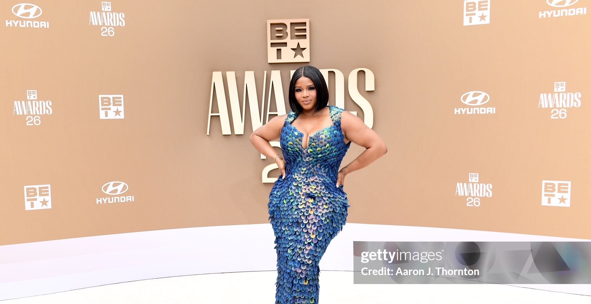 Claire’s Life: Attending the 2026 BET Awards Wearing a Shadiat Alasooke Green Mermaid Gown and Pink Piferi Heels